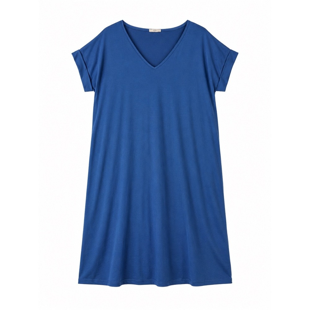 Entro Quiet Luxury Knit Dress Size XL‎ | Deep Teal Casual Midi Dress